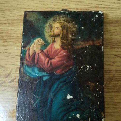 Religious icons used, wooden