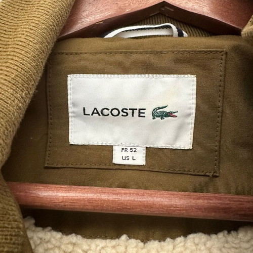 Lacoste jacket used, olive, size L