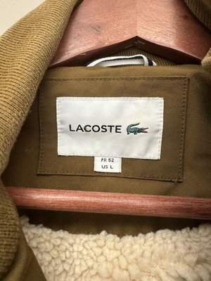 Lacoste jacket used, olive, size L