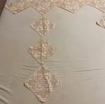 Handmade old table runner used