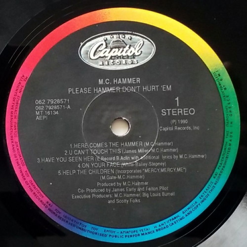 M.C. Hammer Please Hammer Don't Hurt 'Em vinyl album