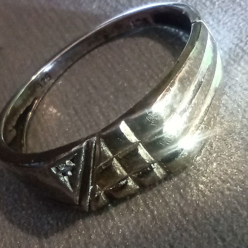 Sterling Silver 925 & 9CT Gold Ring American Swiss new