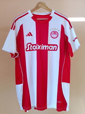 Olympiacos 25/26 local jersey, fan version, size L