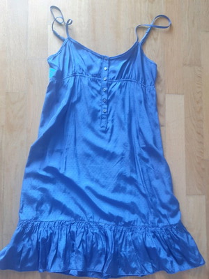Blue dress new with polka dots