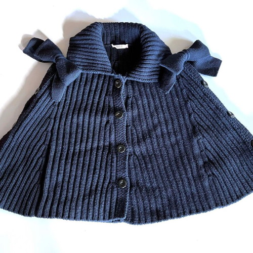Red Valentino knitted wool cardigan like new, blue