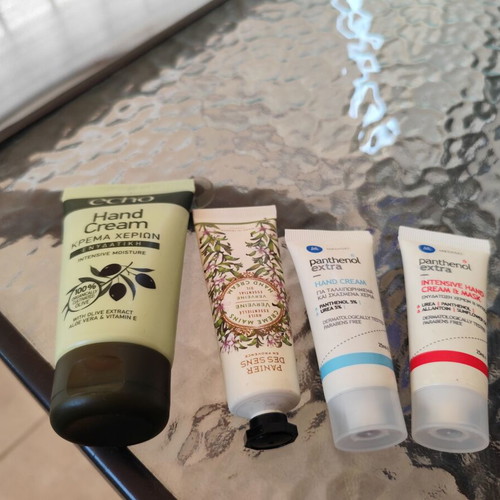 Hand and nail creams new, all together