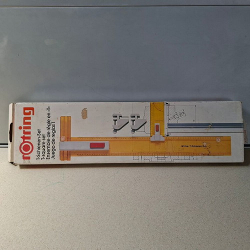 Rotring T-Square Set parallel ruler for drawing board, new