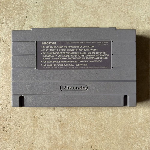 The Rocketeer Super Nintendo SNES game, American