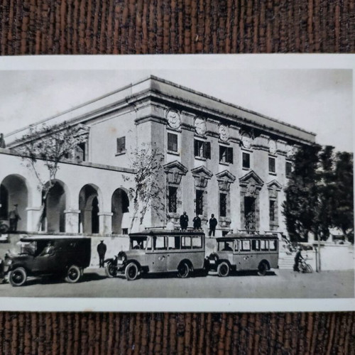 Postal card Rhodes post office 1920s used, genuine vintage
