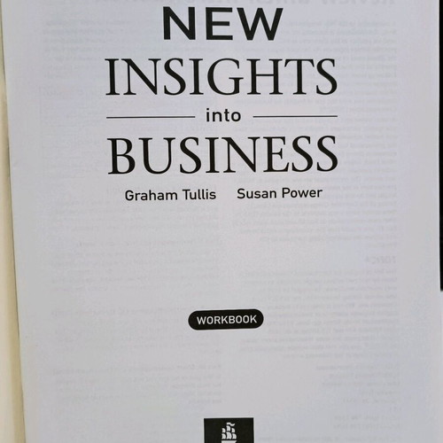 New Insights Into Business Workbook used with minimal notes