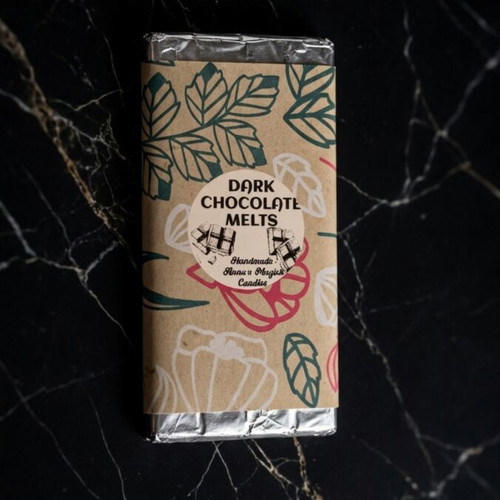 Dark Chocolate Wax Melts, handmade scented wax