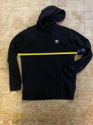 Adidas hoodie black with pockets like new, men's medium