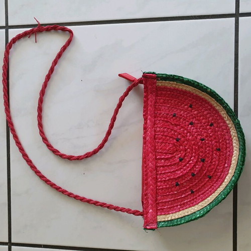 Crossbody bag watermelon shape