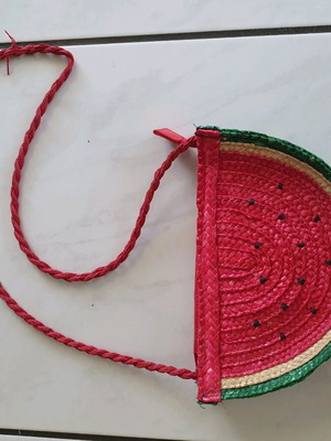 Crossbody bag watermelon shape