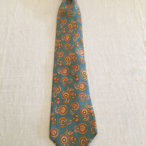 Vintage silk tie used, multicolored