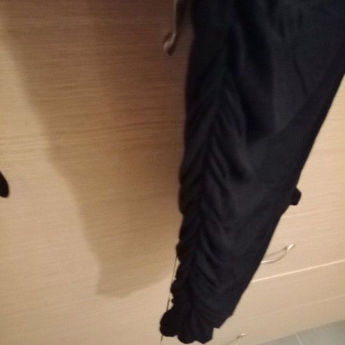 Dress with one sleeve black like new, fitted