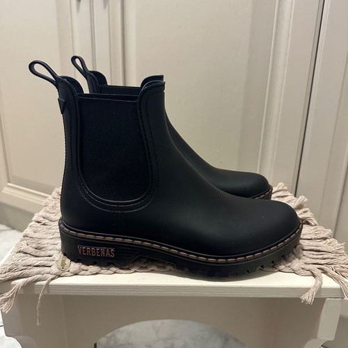 Verbenas black ankle boots new, size 37