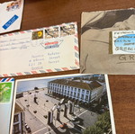 Old postal mail used collection