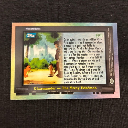 Pokémon Topps card E11 Charmander used