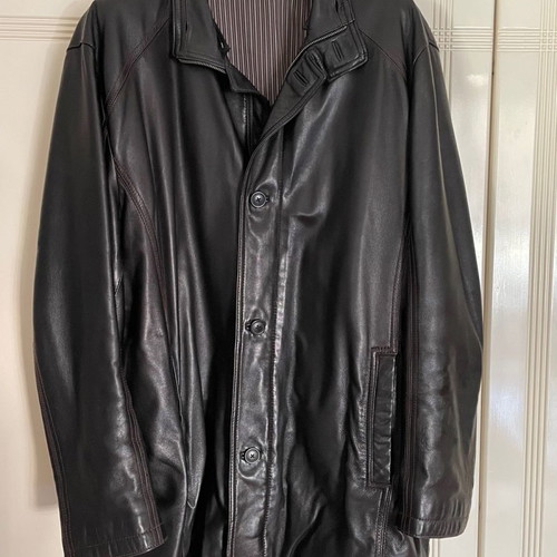 Leatherman men's leather jacket XL new, black