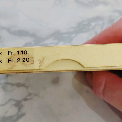 Vintage Villiger Export paper cigar box used from the 1970s