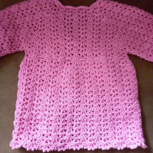Girls' cardigan new pink with belt, size 92 cm for 2 years old