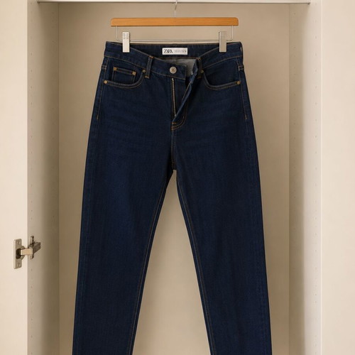Zara jeans new, dark blue, size M