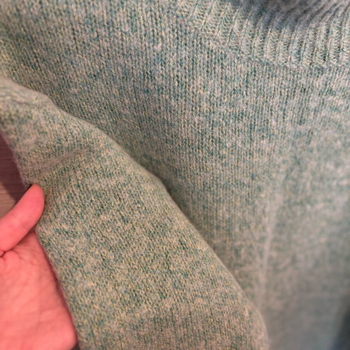 Whistles light green sweater 38% wool like new