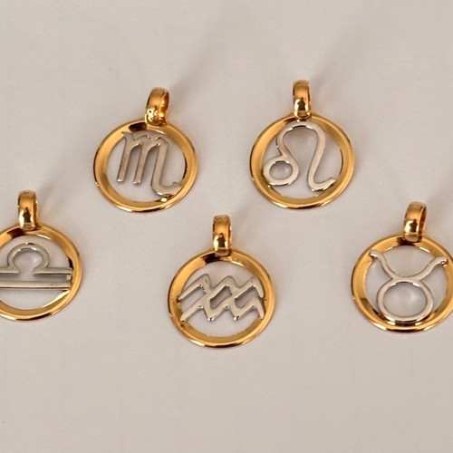 Zodiac gold k14 like new, Made in Italy