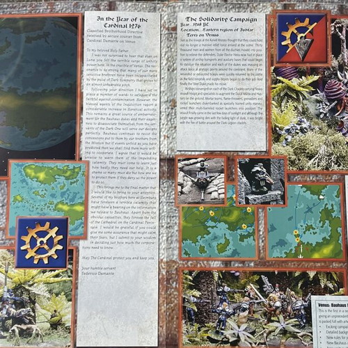 Warzone Venus Bauhaus Forces of War supplement rulebook used