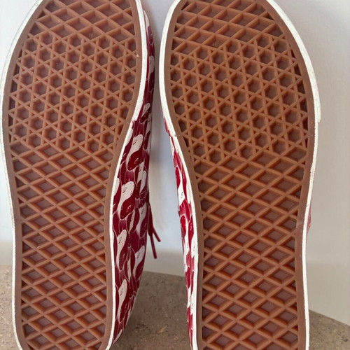 Vans x Opening Ceremony limited edition red and white sneakers size 37