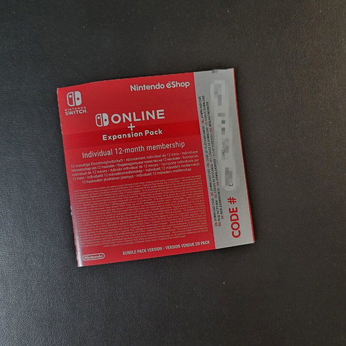 Nintendo Switch Online subscription with expansion pack new
