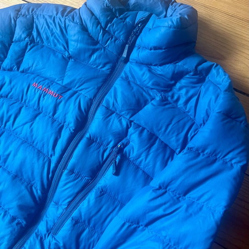 Mammut Broad Peak II Men's Down Jacket used, size M, blue