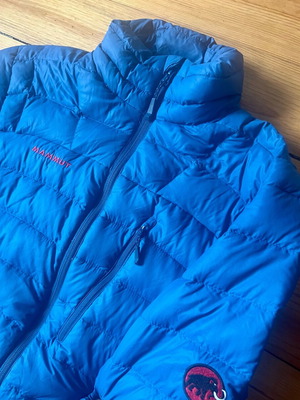 Mammut Broad Peak II Men's Down Jacket used, size M, blue