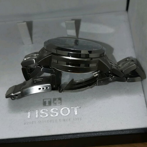 Tissot PRC200 Automatic Chronograph σαν καινούργιο ανδρικό ρολόι μαύρο ασημί
