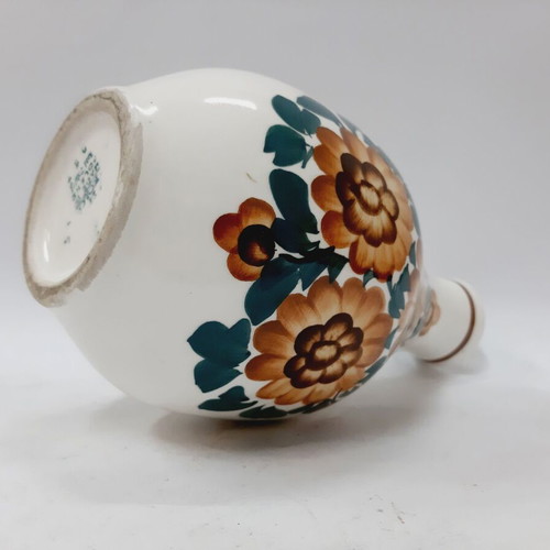 Handpainted ceramic bottle KOŁO Poland model 997 22 cm