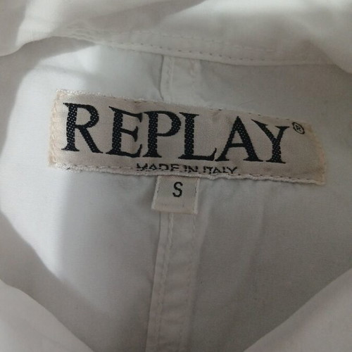 Replay women's shirt cotton like new, white, size S