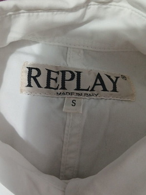 Replay women's shirt cotton like new, white, size S