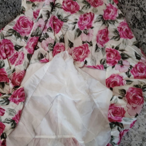 Next dress with pink roses like new, size 140 cm