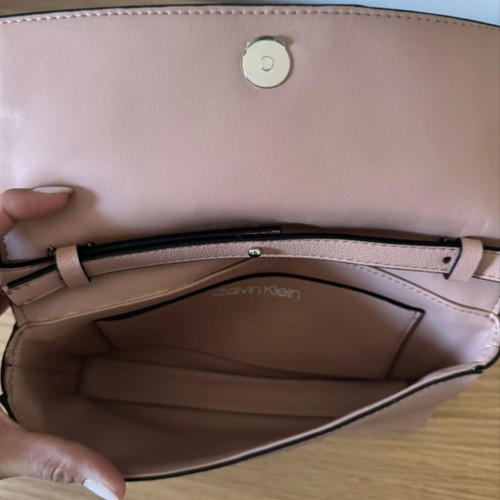Calvin Klein shoulder bag, pink-beige
