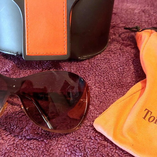 Toi&Moi sunglasses mask style, black and brown