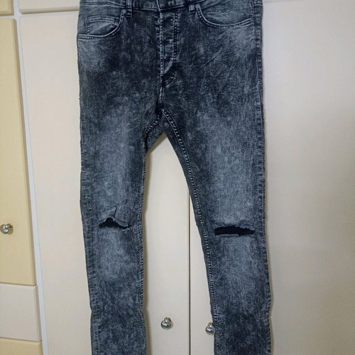 Unisex skinny jean black-gray like new H&M