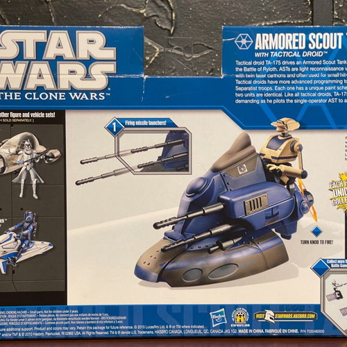 Star Wars Hasbro Armored Scout Tank with Tactical Droid new