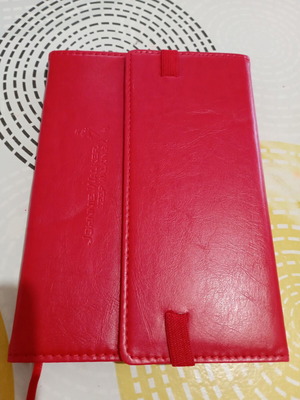 Johnnie Walker collectible red leather notebook