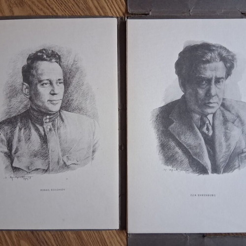 A szovjet irodalom nagyjai, 21 portraits of Soviet writers