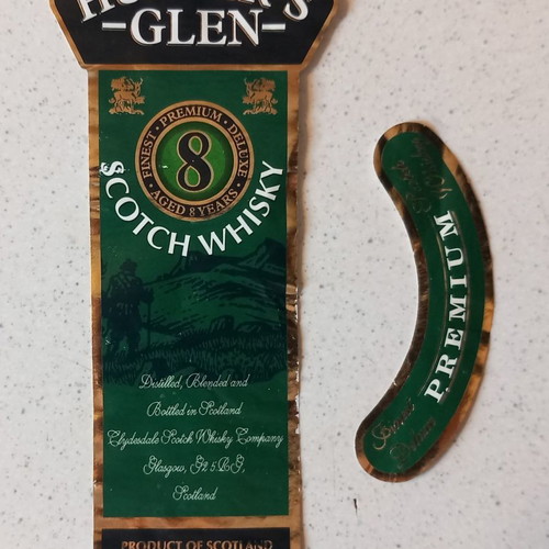 Hunter's Glen Scotch Whisky label used