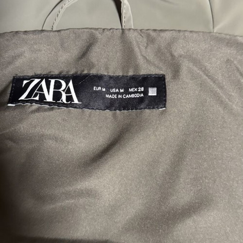 Zara sleeveless jacket medium, olive green