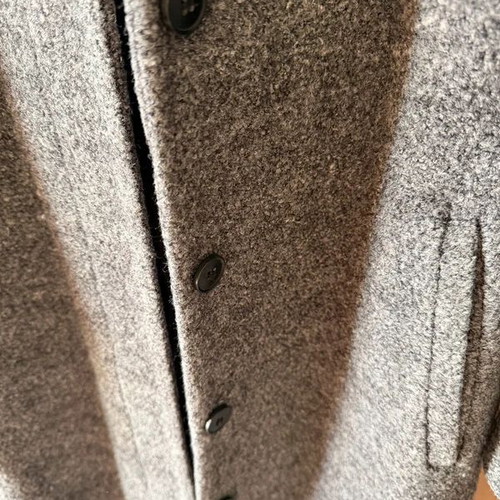Marks & Spencer grey long coat used, skinny fit