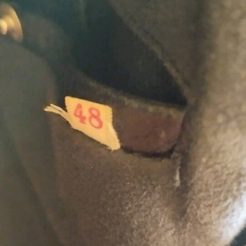 Leather men's jacket vintage used size 48