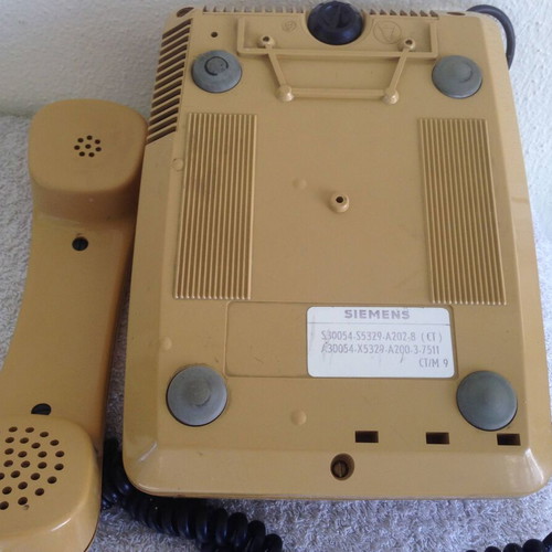 Siemens phone used, mustard color, working